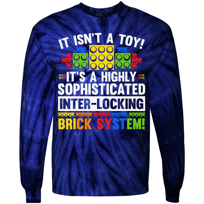 Master Builder Bricks Blocks Play Toys Tie-Dye Long Sleeve Shirt