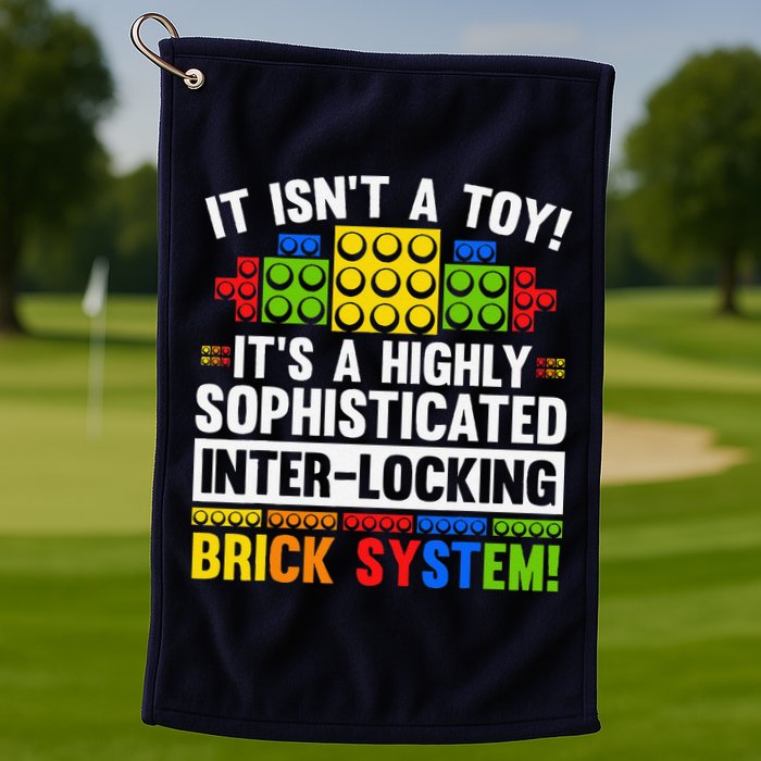 Master Builder Bricks Blocks Play Toys Golf Towel