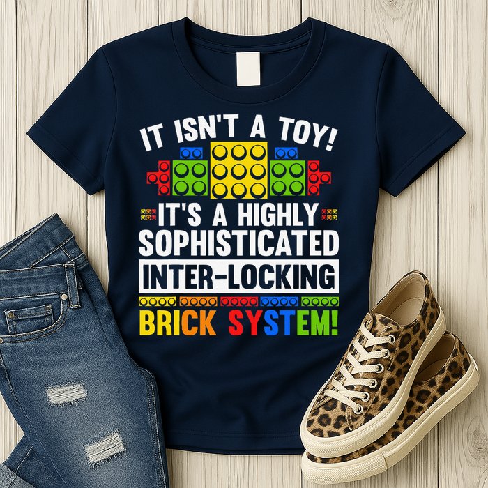 Master Builder Bricks Blocks Play Toys Womens T-Shirt
