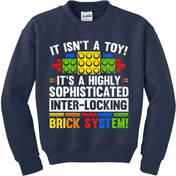 Master Builder Bricks Blocks Play Toys Kids Sweatshirt