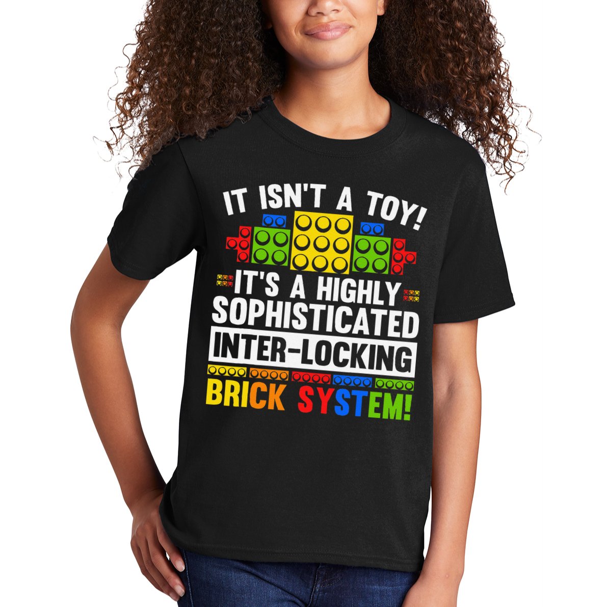 Master Builder Bricks Blocks Play Toys Kids T-Shirt