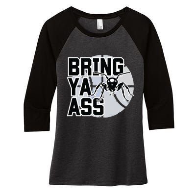 Minnesota Basketball Bring Ya Ass Women's Tri-Blend 3/4-Sleeve Raglan Shirt