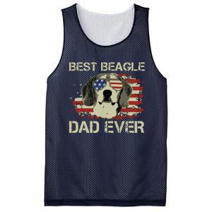 Men Best Beagle Dad Ever T Dog Lover American Flag Gift Mesh Reversible Basketball Jersey Tank