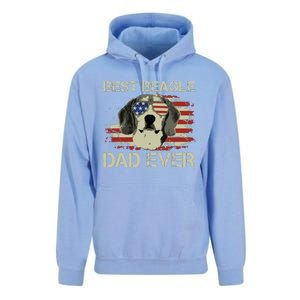 Men Best Beagle Dad Ever T Dog Lover American Flag Gift Unisex Surf Hoodie