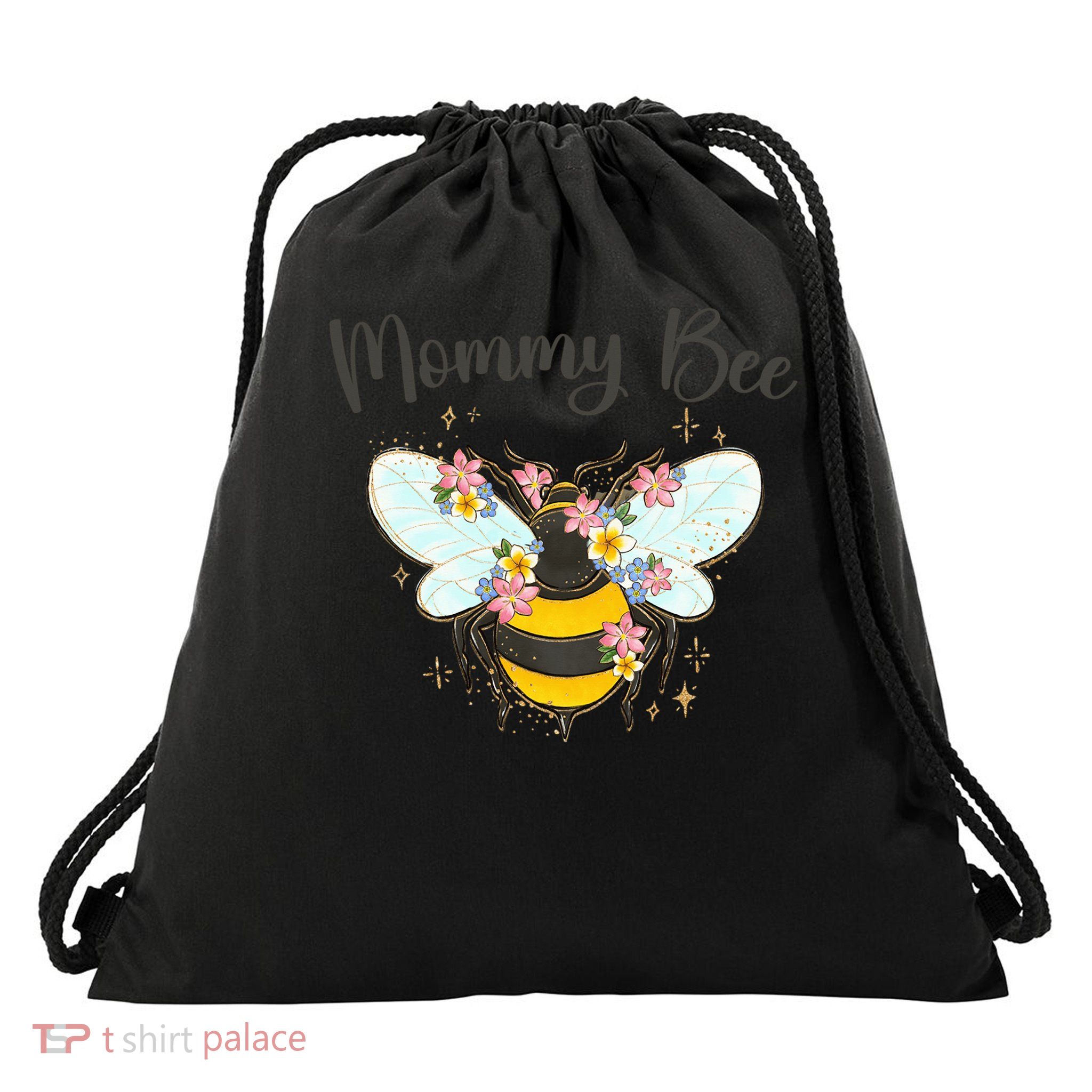 Mommy Bee Bumble Bee Mother'S Day Mom Mama Grandma Drawstring Bag
