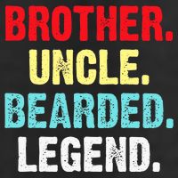 Men Bearded Brother Uncle Beard Legend Cool Comfort Performance Bucket Hat