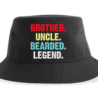 Men Bearded Brother Uncle Beard Legend Sustainable Bucket Hat