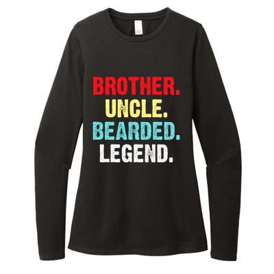 Men Bearded Brother Uncle Beard Legend Womens CVC Long Sleeve Shirt