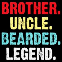 Men Bearded Brother Uncle Beard Legend Cooling Performance Long Sleeve Crew