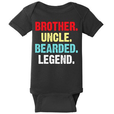 Men Bearded Brother Uncle Beard Legend Baby Bodysuit