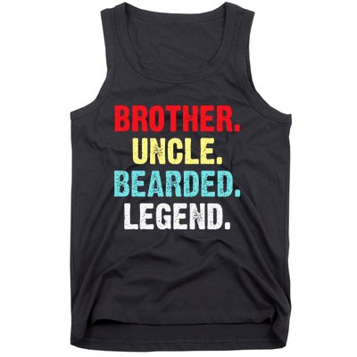 Men Bearded Brother Uncle Beard Legend Tank Top