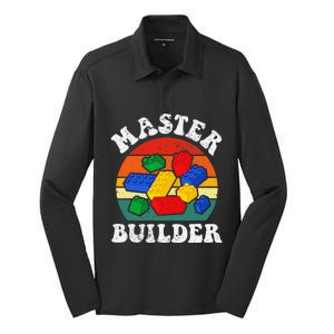 Master Builder Building Blocks Brick Toy Master Builder Silk Touch Performance Long Sleeve Polo