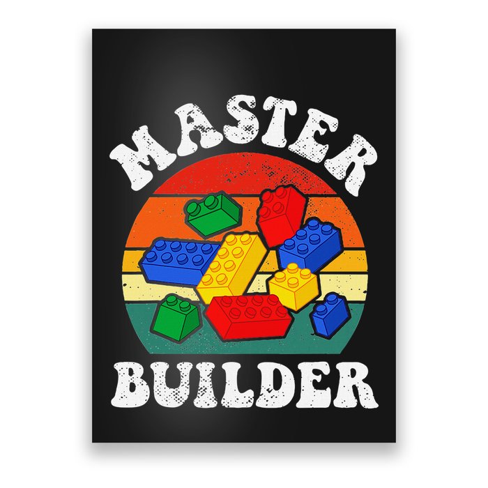 Master Builder Building Blocks Brick Toy Master Builder Poster
