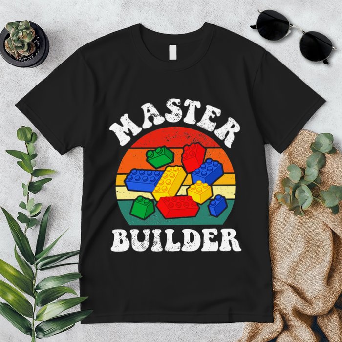Master Builder Building Blocks Brick Toy Master Builder Premium T-Shirt