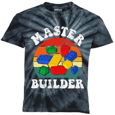 Master Builder Building Blocks Brick Toy Master Builder Kids Tie-Dye T-Shirt