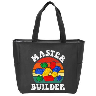 Master Builder Building Blocks Brick Toy Master Builder Zip Tote Bag