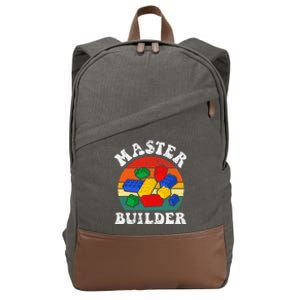 Master Builder Building Blocks Brick Toy Master Builder Cotton Canvas Backpack