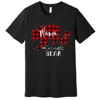 Mama Bear Buffalo Red Plaid Christmas Pajama Family Outfits Premium T-Shirt