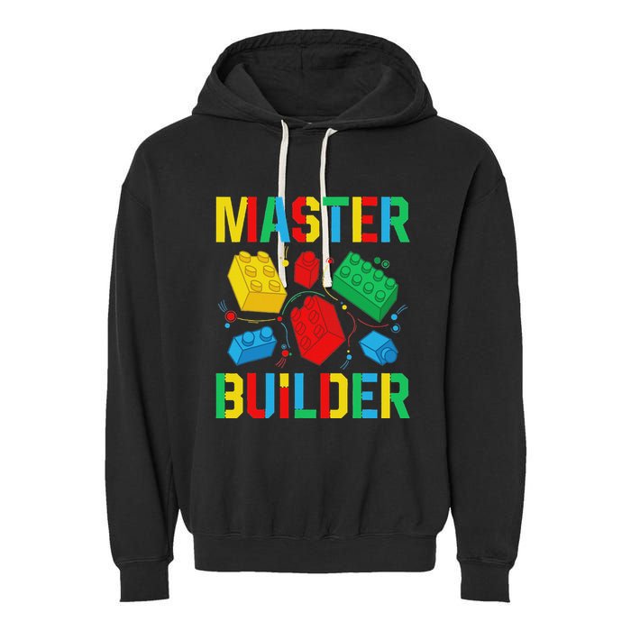 Master Builder Building Blocks Brick Toy Master Builder Garment-Dyed Fleece Hoodie