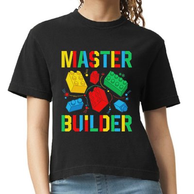 Master Builder Building Blocks Brick Toy Master Builder Comfort Colors Boxy T-Shirt