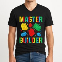Master Builder Building Blocks Brick Toy Master Builder V-Neck T-Shirt