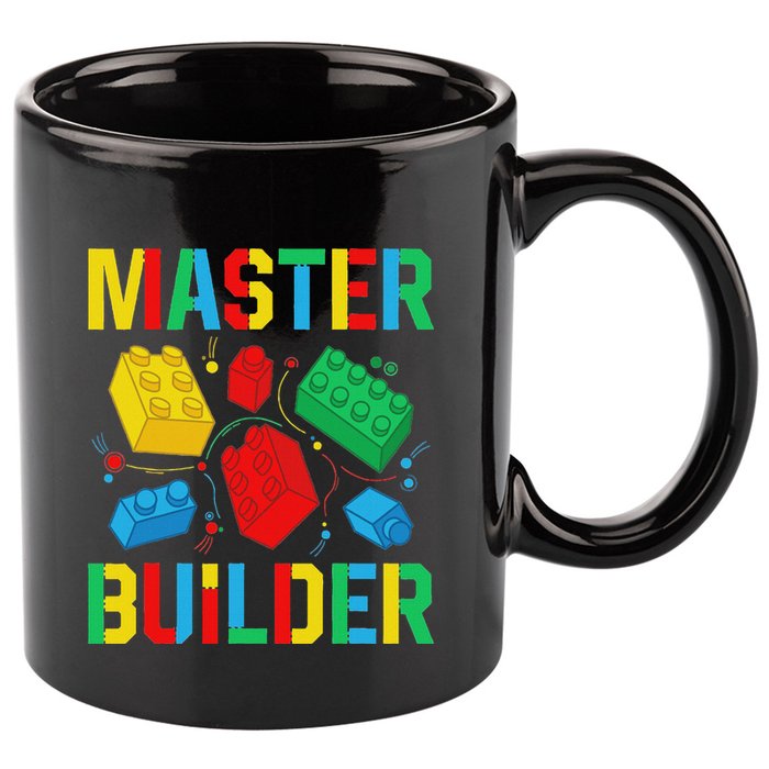Master Builder Building Blocks Brick Toy Master Builder 11oz C Handle Ceramic Mug