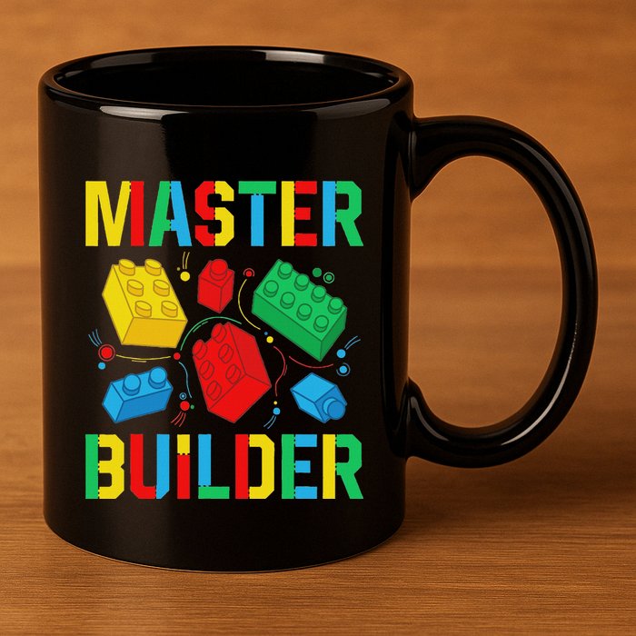 Master Builder Building Blocks Brick Toy Master Builder 11oz C Handle Ceramic Mug