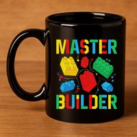 Master Builder Building Blocks Brick Toy Master Builder 11oz C Handle Ceramic Mug