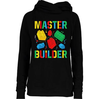 Master Builder Building Blocks Brick Toy Master Builder Womens Funnel Neck Pullover Hood