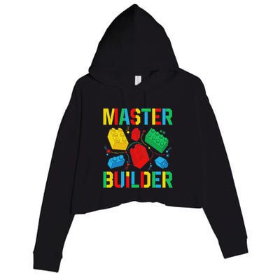 Master Builder Building Blocks Brick Toy Master Builder Crop Fleece Hoodie
