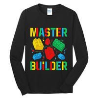 Master Builder Building Blocks Brick Toy Master Builder Tall Long Sleeve T-Shirt
