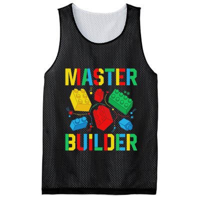 Master Builder Building Blocks Brick Toy Master Builder Mesh Reversible Basketball Jersey Tank