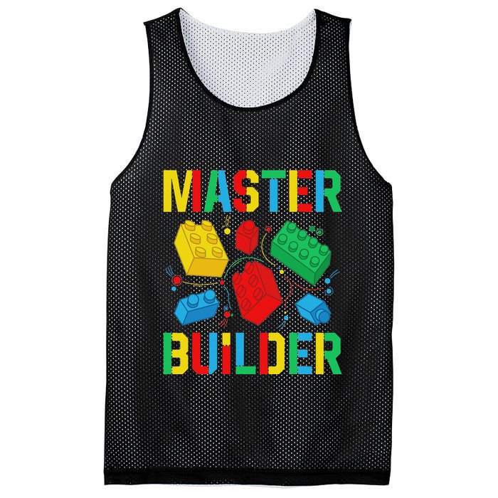 Master Builder Building Blocks Brick Toy Master Builder Mesh Reversible Basketball Jersey Tank