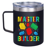 Master Builder Building Blocks Brick Toy Master Builder 12oz Stainless Steel Coffee Mug