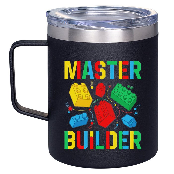 Master Builder Building Blocks Brick Toy Master Builder 12oz Stainless Steel Coffee Mug