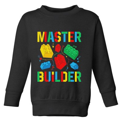 Master Builder Building Blocks Brick Toy Master Builder Toddler Sweatshirt