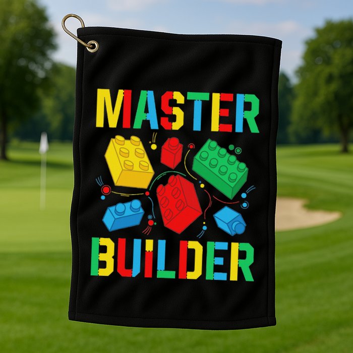 Master Builder Building Blocks Brick Toy Master Builder Golf Towel