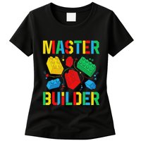 Master Builder Building Blocks Brick Toy Master Builder Womens T-Shirt