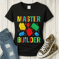 Master Builder Building Blocks Brick Toy Master Builder Womens T-Shirt