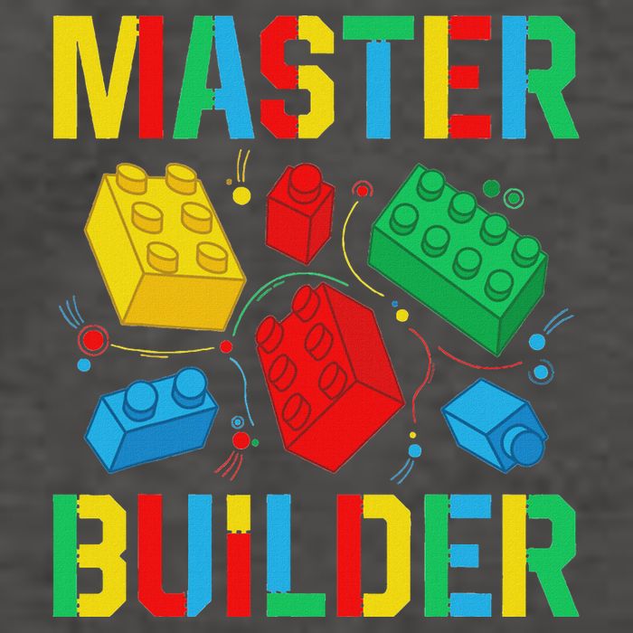 Master Builder Building Blocks Brick Toy Master Builder Vector Backpack