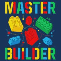 Master Builder Building Blocks Brick Toy Master Builder Infant Baby Jersey Bodysuit