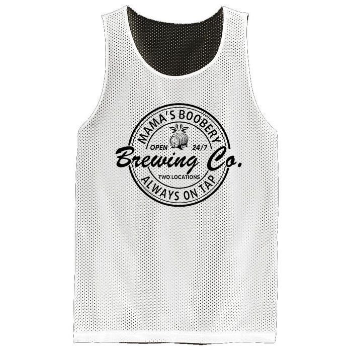 MamaS Boobery Brewing Co Always On Tap Mom Life Mesh Reversible Basketball Jersey Tank