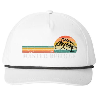 Master Builder Block Building Birthday Gift Snapback Five-Panel Rope Hat