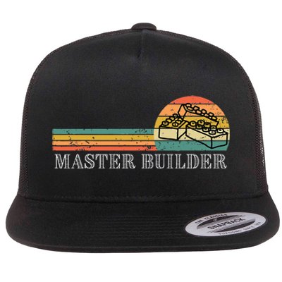 Master Builder Block Building Birthday Gift Flat Bill Trucker Hat