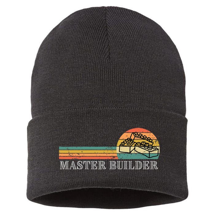 Master Builder Block Building Birthday Gift Sustainable Knit Beanie