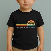Master Builder Block Building Birthday Gift Toddler T-Shirt