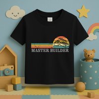 Master Builder Block Building Birthday Gift Toddler T-Shirt