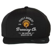 Mama's Boobery Breastfeeding Brewery New Mom Brewing Co Wool Snapback Cap