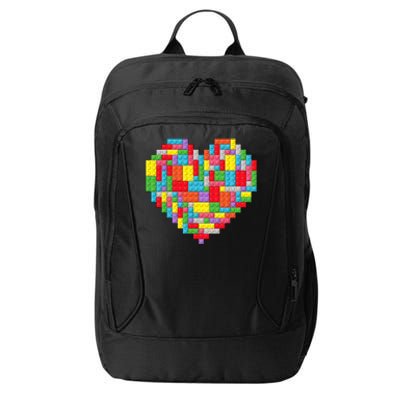 Master Builder Block Brick Building Heart Valentines Day City Backpack