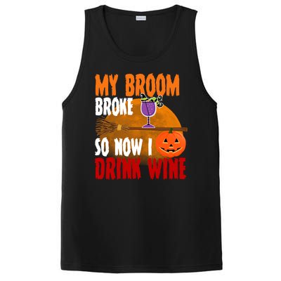 My Broom Broke So Now I Drink Wine PosiCharge Competitor Tank